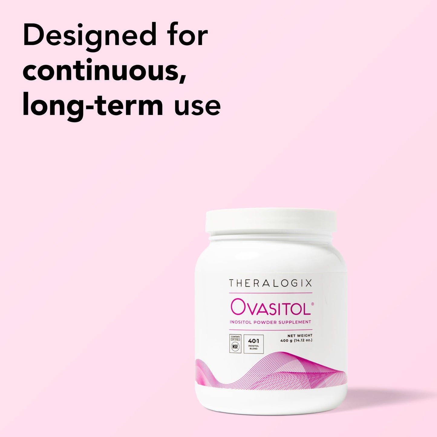Theralogix Ovasitol Inositol Powder : 90 Day Supply: 180 Servings