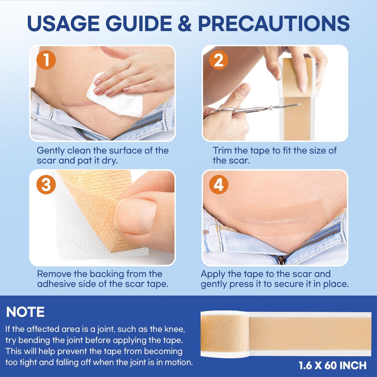 Aroamas Scar Silicone Scar Sheets