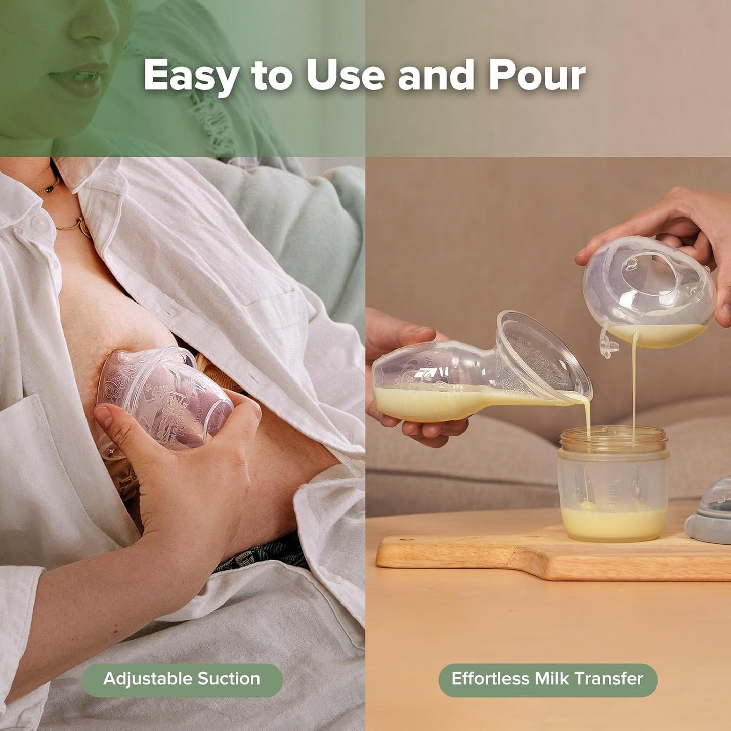 haakaa Manual Breast Pump for Breastfeeding and Ladybug Milk Collector Combo