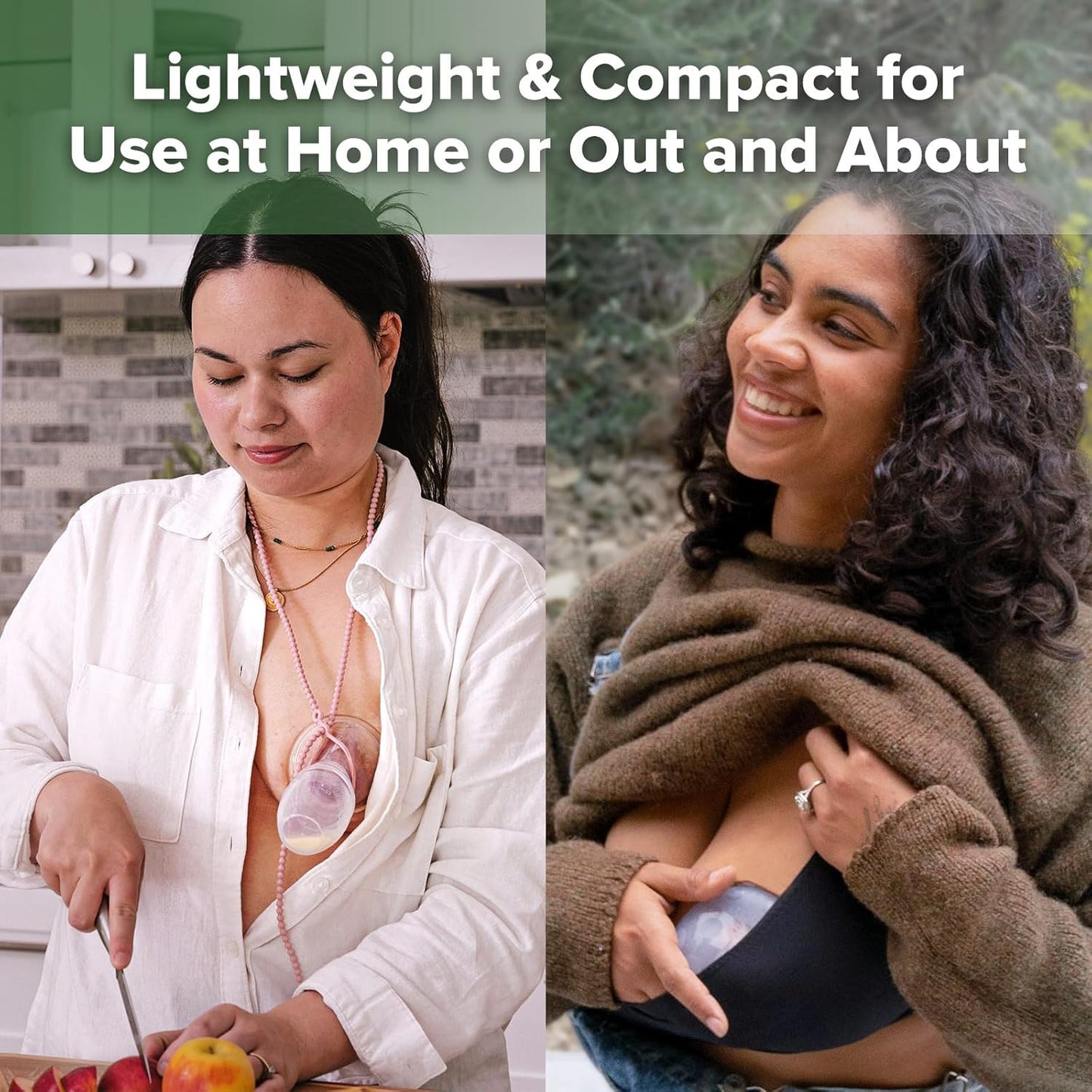 haakaa Manual Breast Pump for Breastfeeding and Ladybug Milk Collector Combo