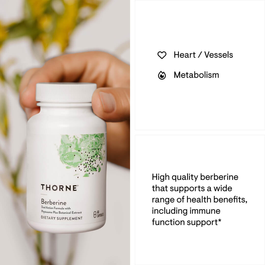 THORNE Berberine, Dual Action Formula