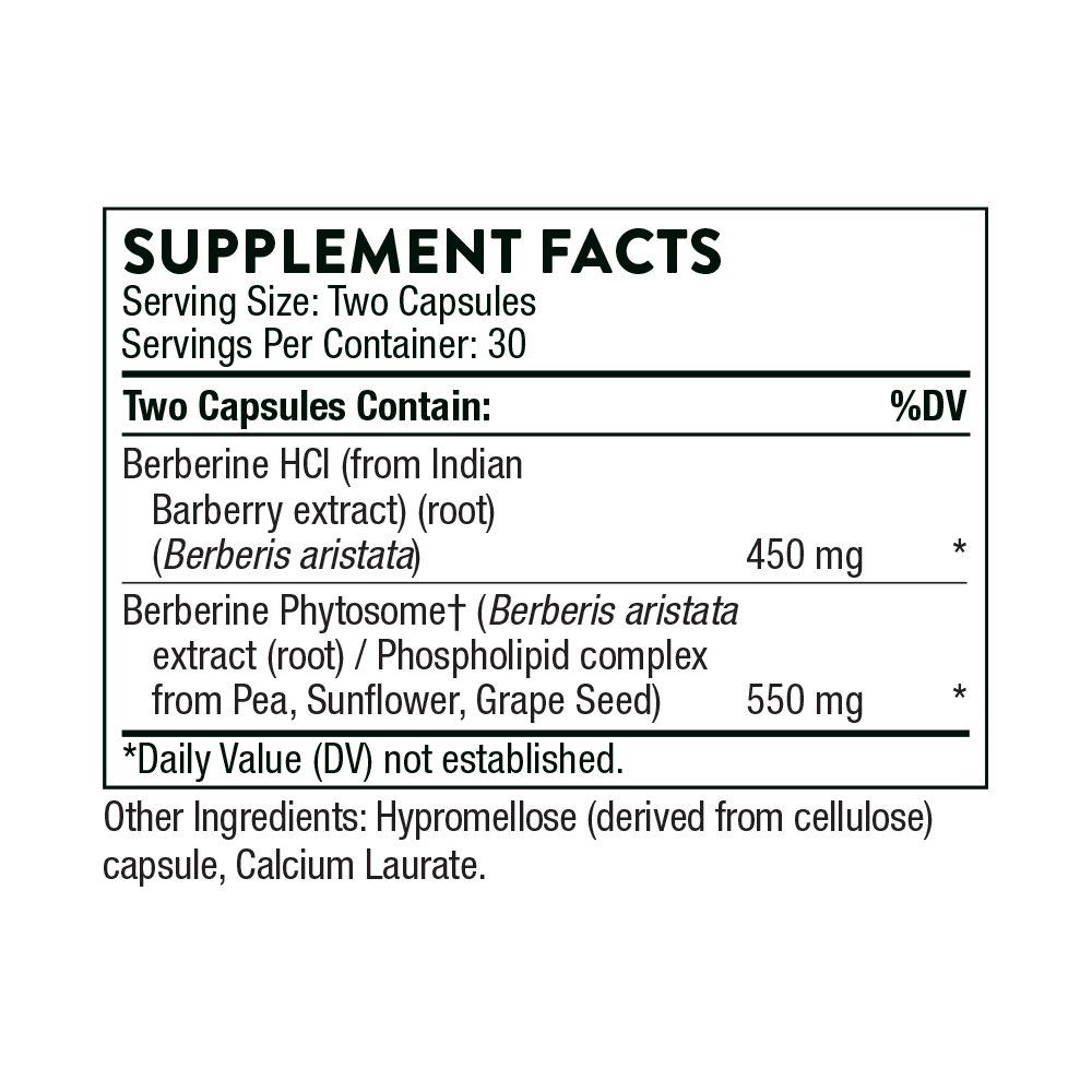 THORNE Berberine, Dual Action Formula