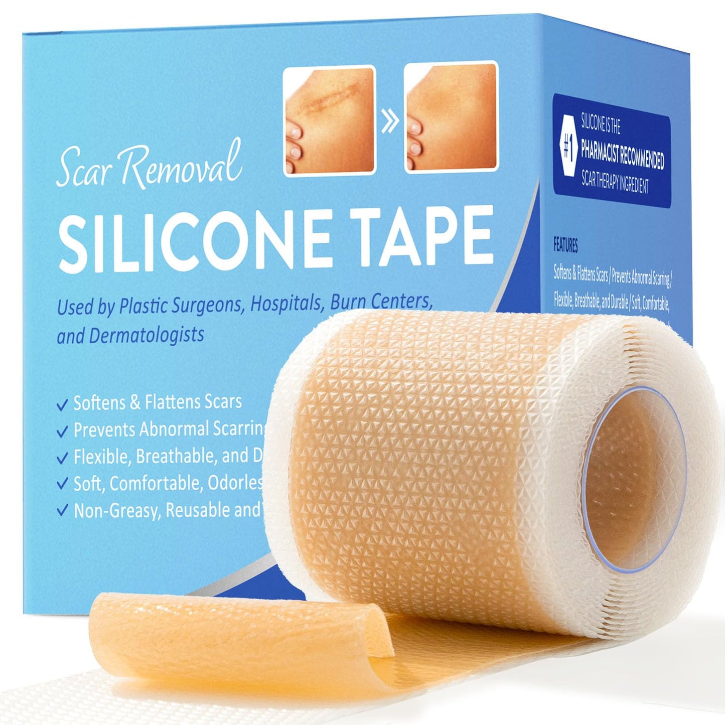 Aroamas Scar Silicone Scar Sheets