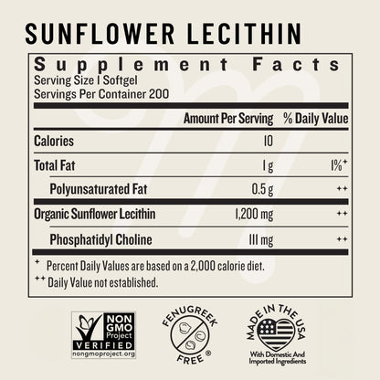 Legendairy Milk Sunflower Lecithin 1200mg