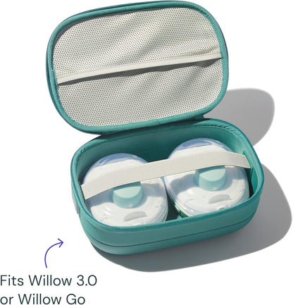 Willow Go Wearable Breastfeeding Pump and Teal Case